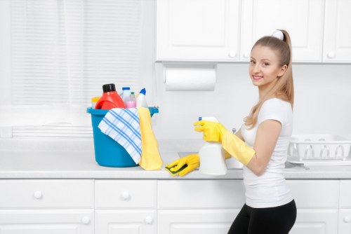 Eco-friendly patio cleaning in action