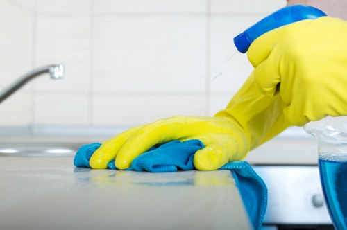 Chiswick Cleaners team performing a deep clean