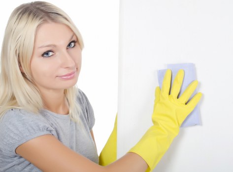 Professional cleaning process at Chiswick Cleaners